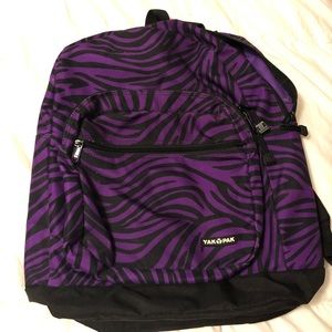 Purple Zebra Print Yak Pak